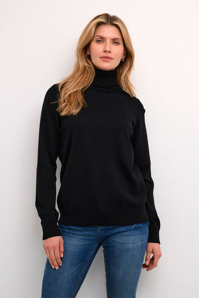 CRVillea Knit Rollneck Pitch Black - 10612956 - 10612956 Thumbnail