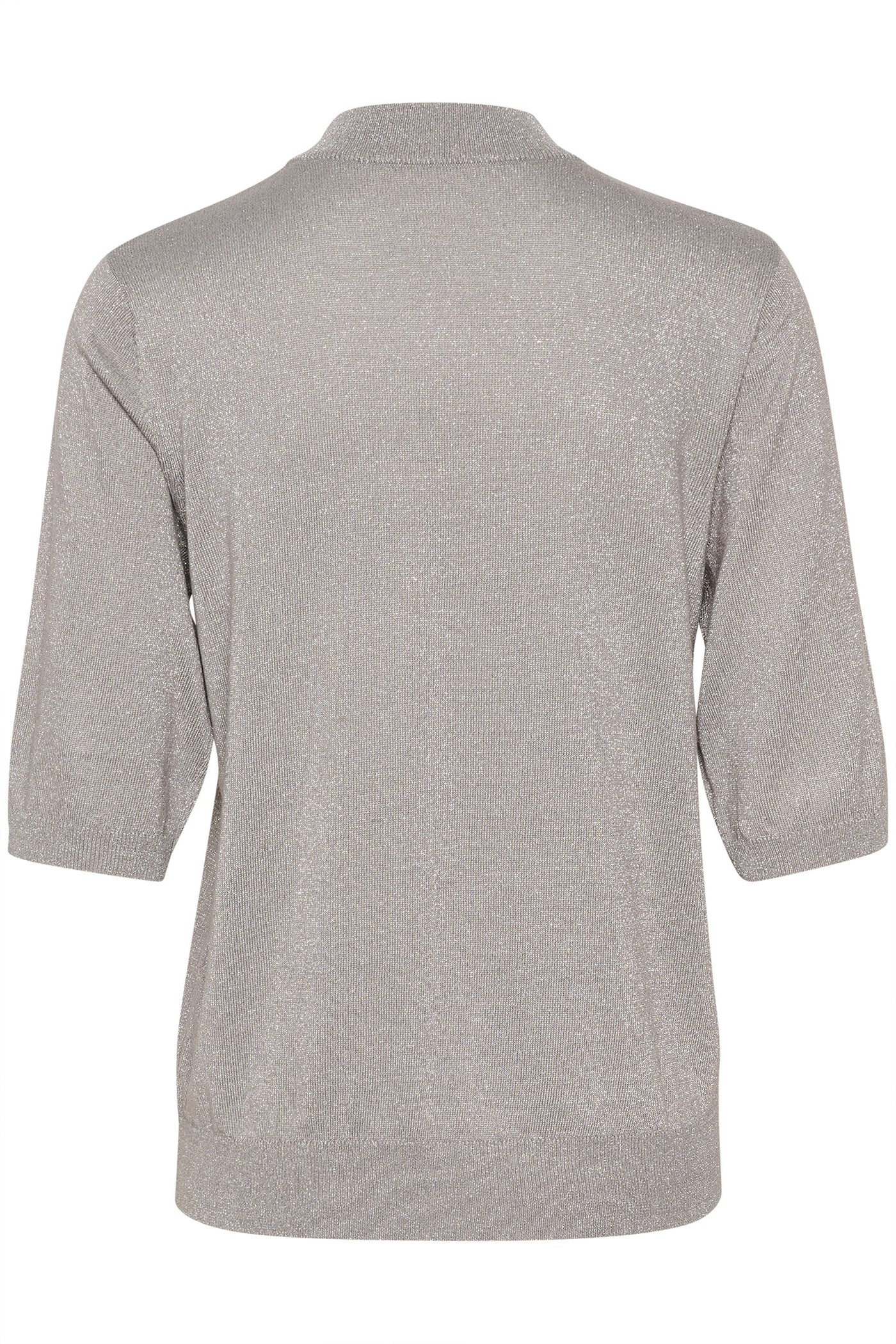 CRShimra Knit Blouse Grey Sliver Metallic - 10613468