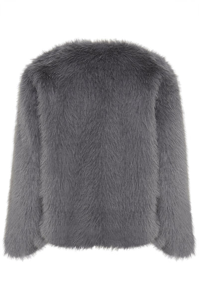 KBSerenity Fur Jacket Thunderstorm - 10105337 Thumbnail