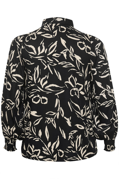 KCflora Shirt Black/Sand Painted Flower - 10582552 Thumbnail