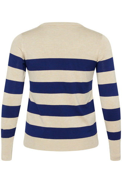 KClizzy Striped Knit Pullover Blue/Feather Gray Mel. Stripe - 10582600 Thumbnail