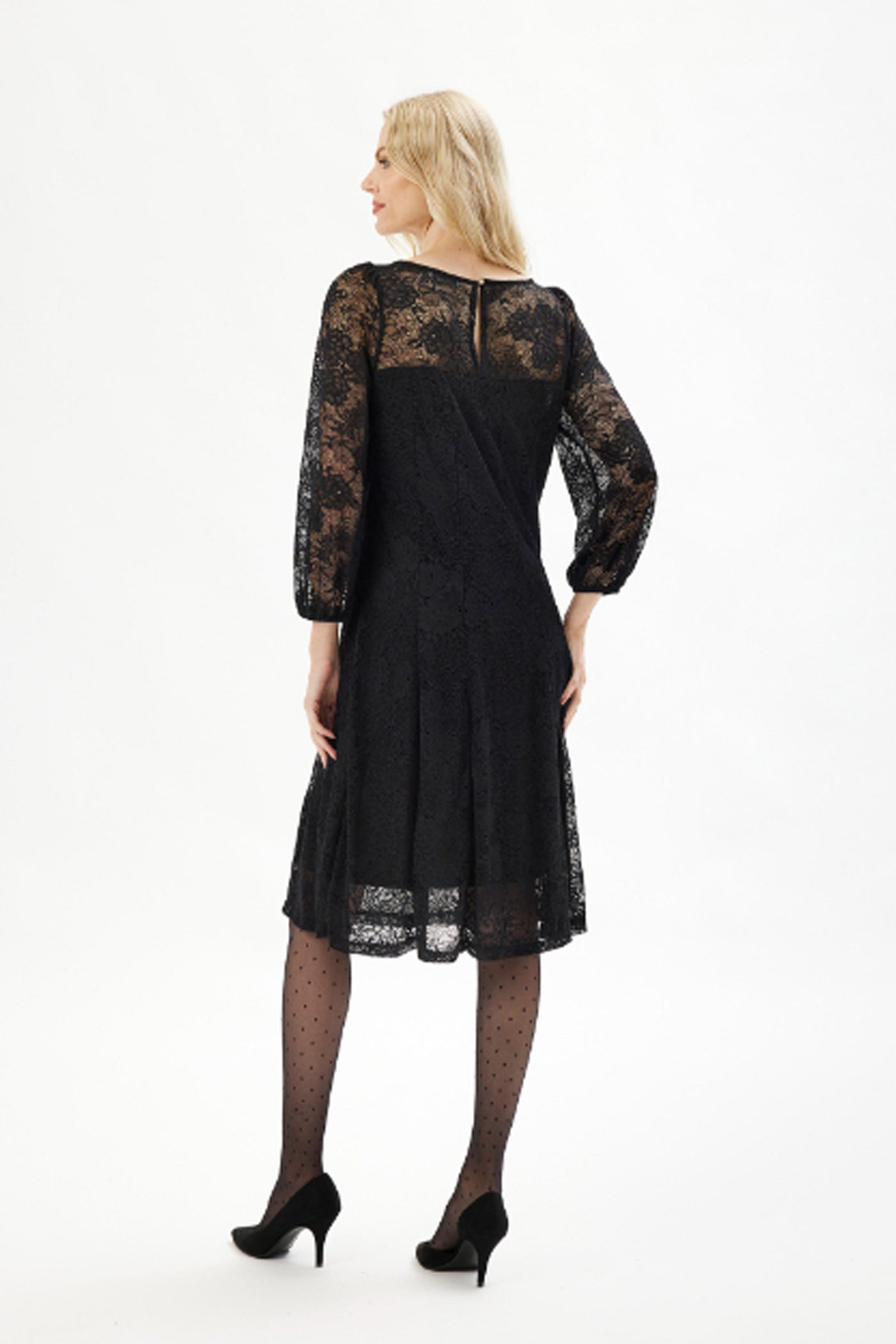 Gina lace dress SORT - 16502