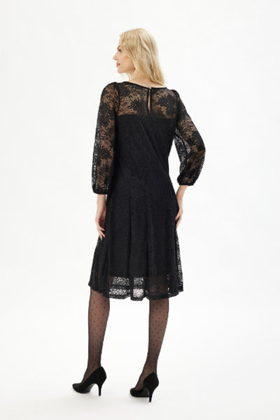 Gina lace dress SORT - 16502 Thumbnail