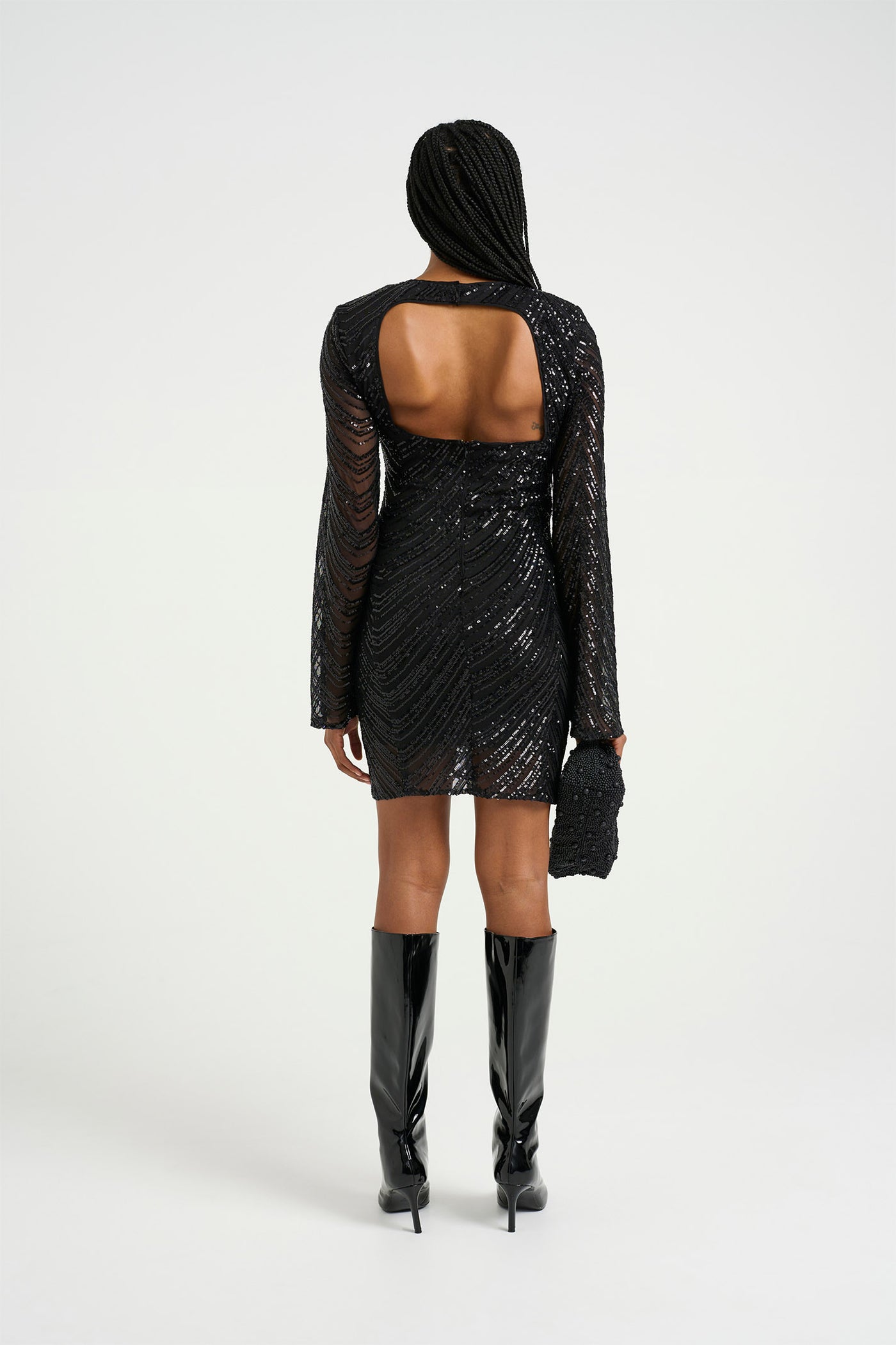 GliraGZ short dress Black sequins - 10909574