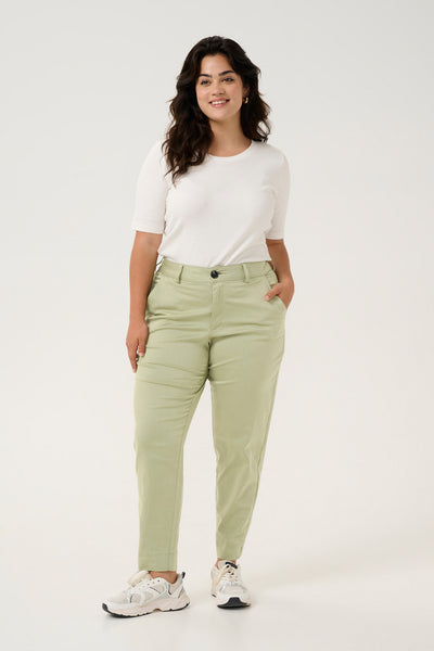 KCleana Chino 7/8 Pants Oil Green - 10581546 Thumbnail
