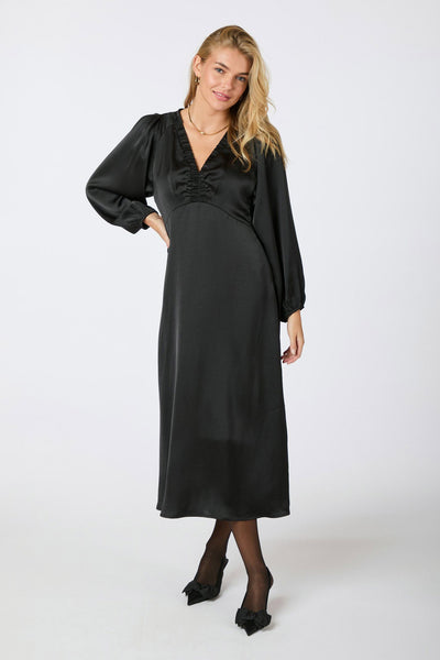 Isobel Heavy Sateen Black Thumbnail