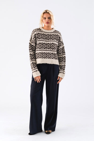 LottieLL Jumper LS 65 Choco - 24444-5026 Thumbnail