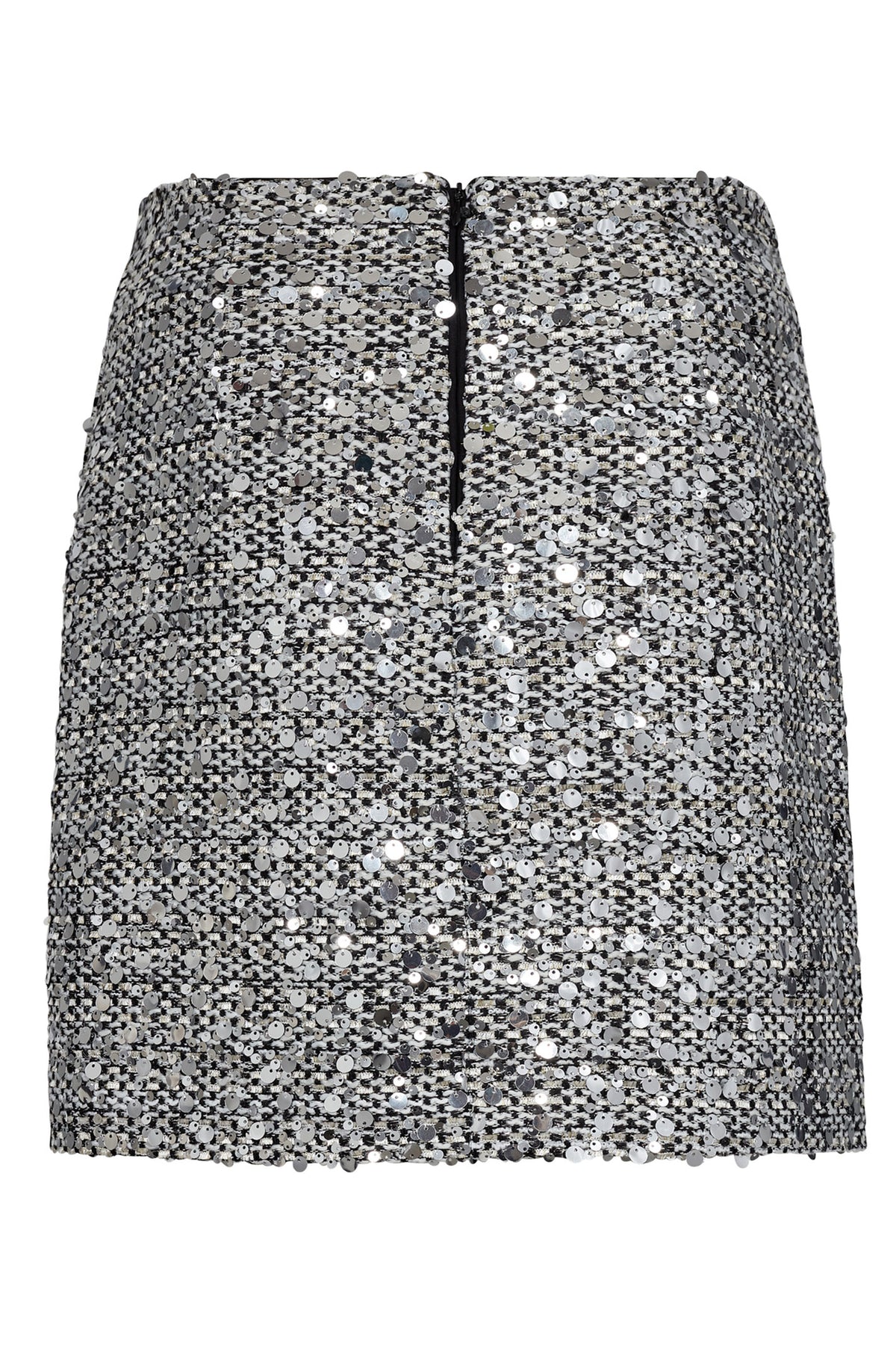 BoucleCC Sequin Mini Skirt 40096-WhiteBlack