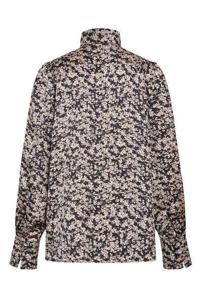 FloretBBChatrine blouse Sand Black Thumbnail