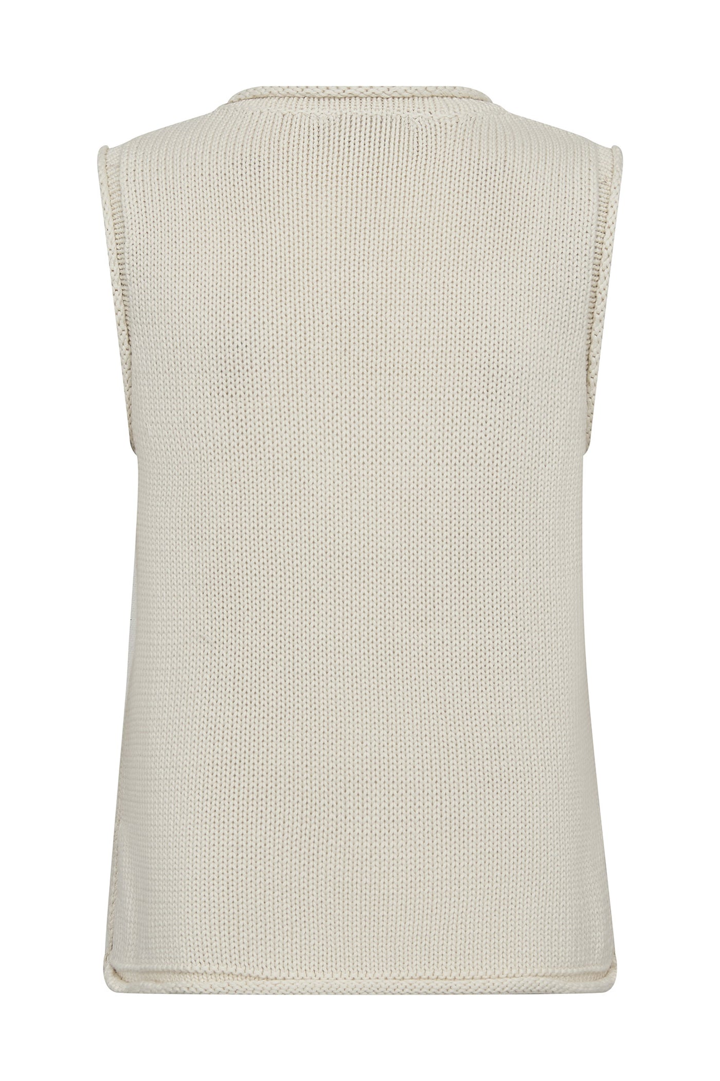 MMAubin SL knit top ECRU