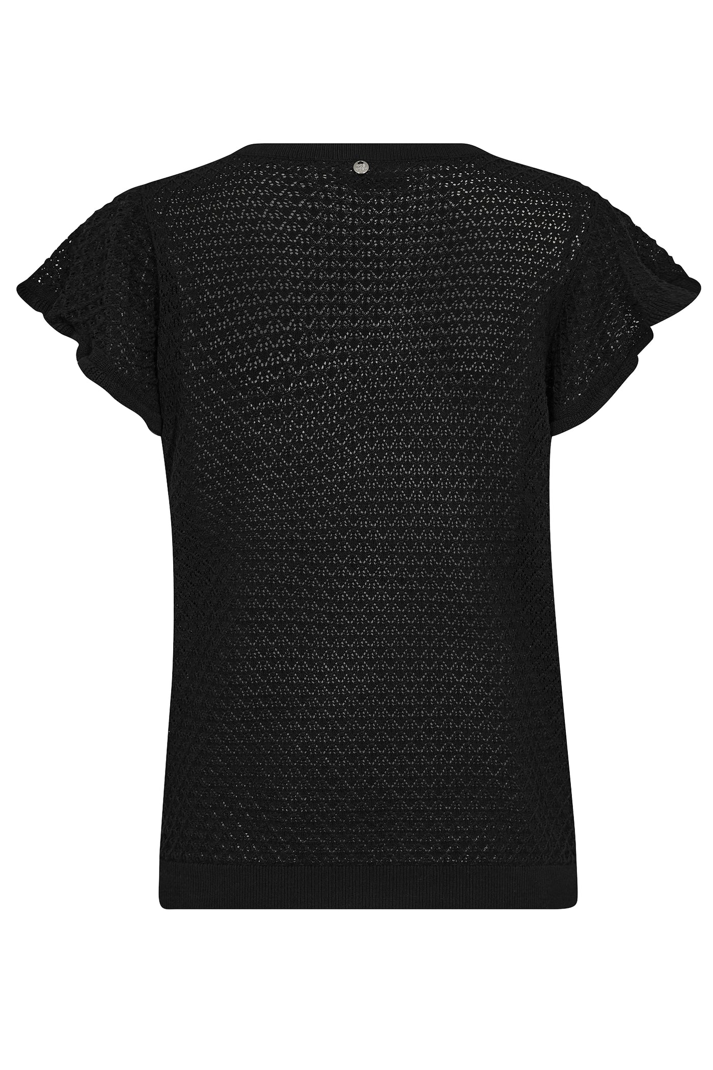 MMGanna Pattern V-neck Knit Black - 168800