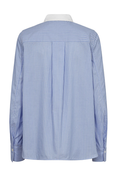 MMTayla Stripe Shirt Hydrangea Thumbnail