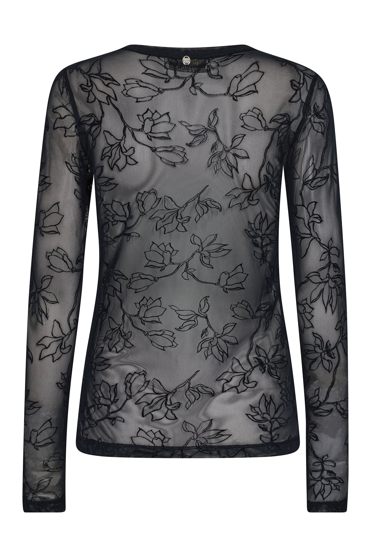 MMLoretta Velvet Leafy Blouse Salute Navy