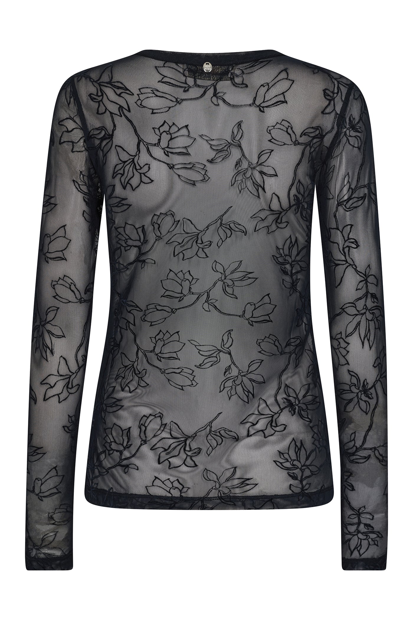 MMLoretta Velvet Leafy Blouse Salute Navy