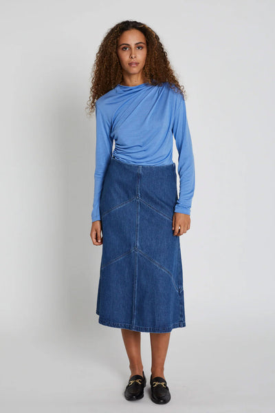 CanaBBEleen skirt Dark Blue Denim - BBW4465 Thumbnail