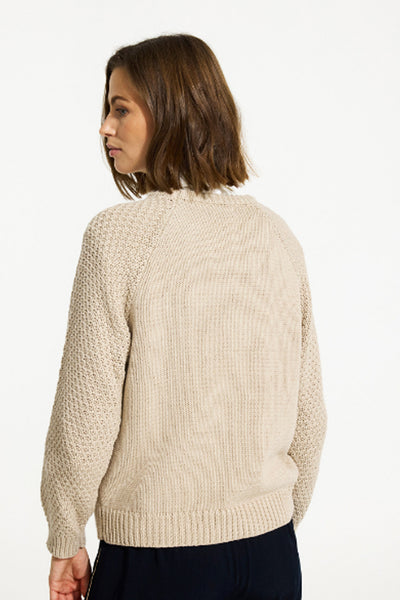 Camomile knit blouse SAND - 16269 Thumbnail