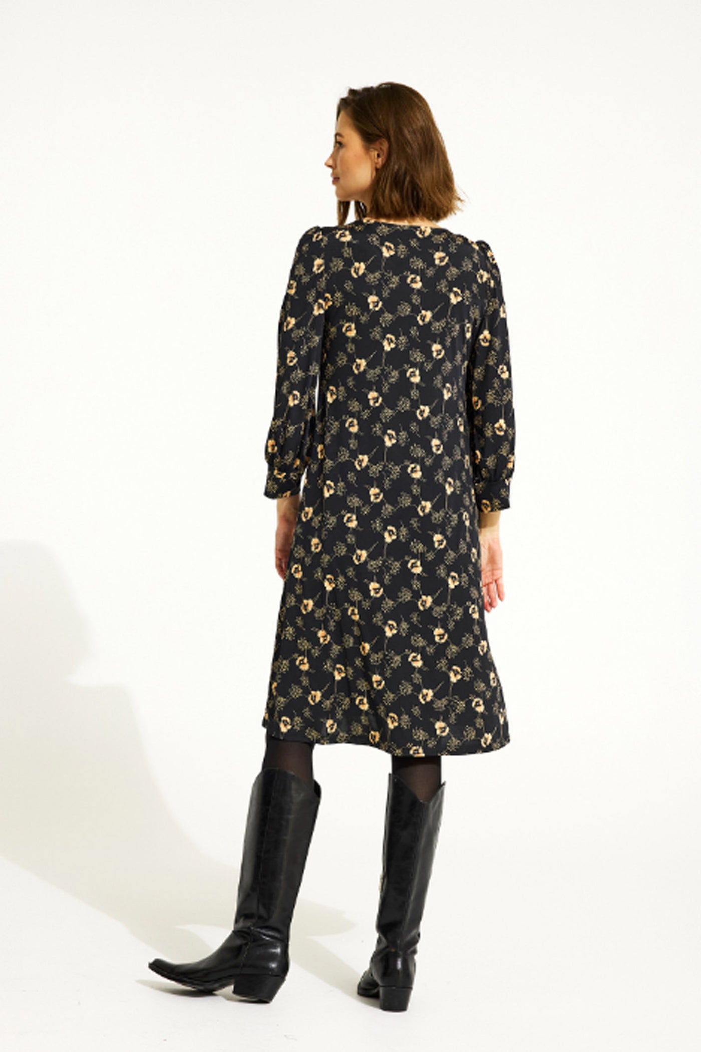 Lucy dress 3/4 sleeves SORT