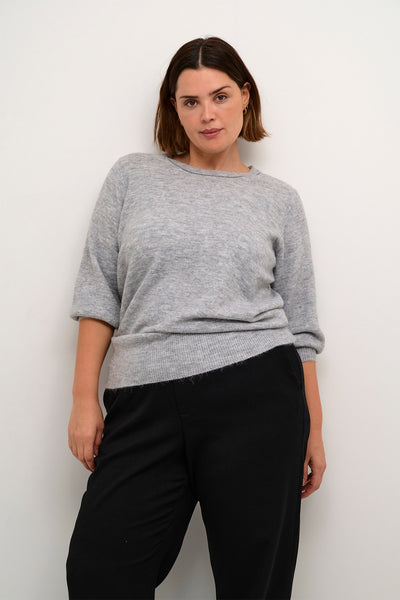 KCmerida Pullover Grey Melange - 10582721 Thumbnail