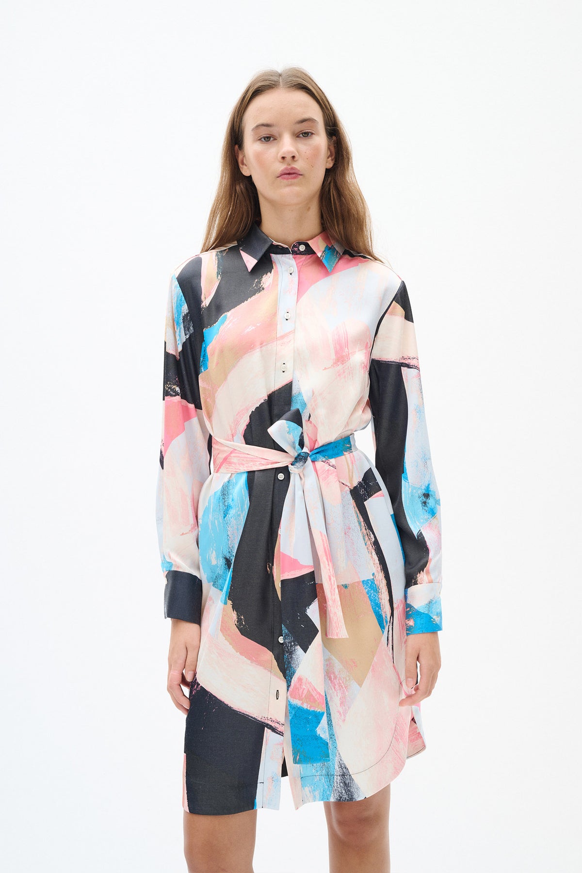 ValerieIW Shirt Dress Pale Pink Art