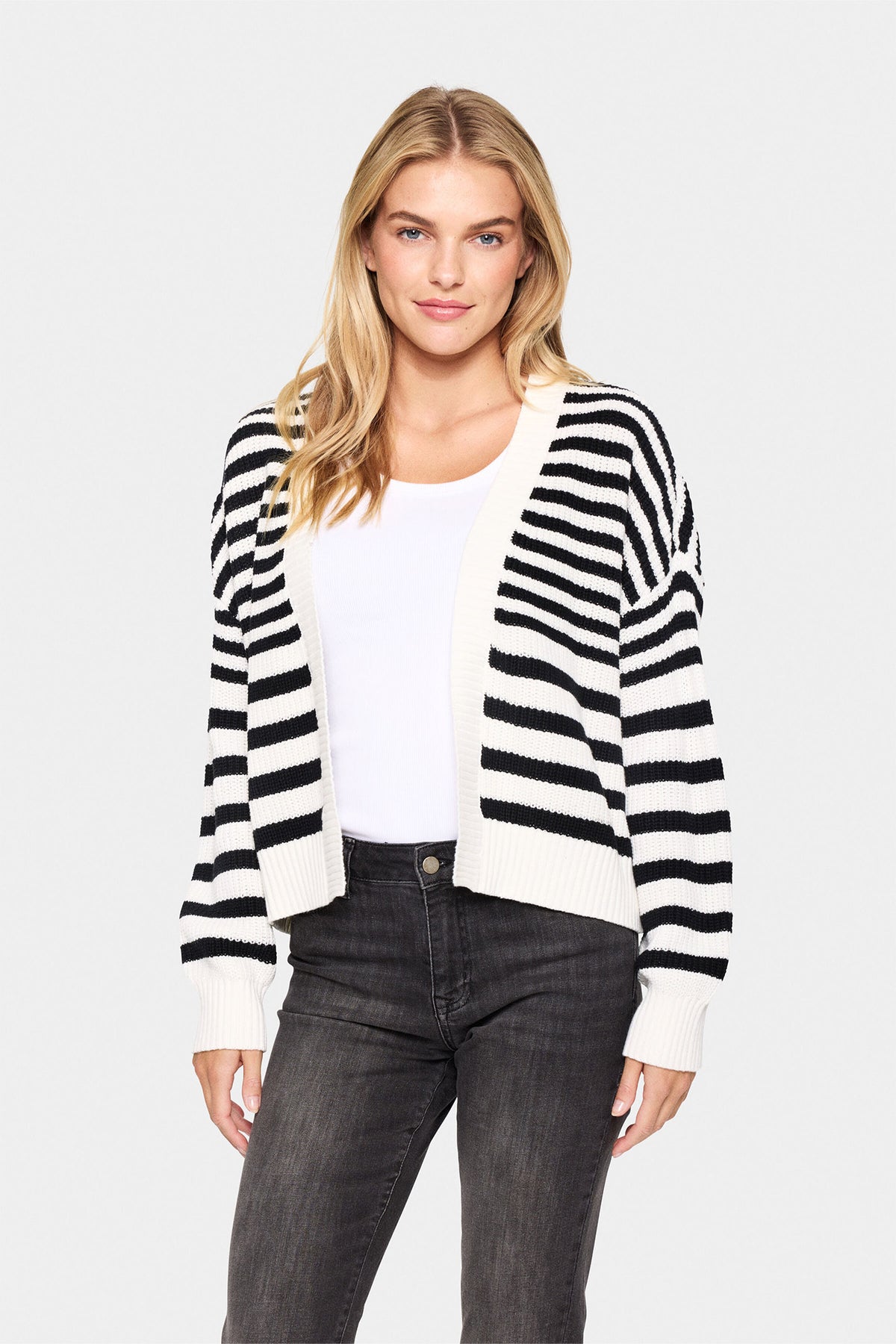 IbenmeiSZ Open Cardigan Black