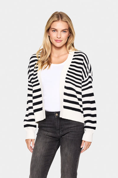 IbenmeiSZ Open Cardigan Black Thumbnail