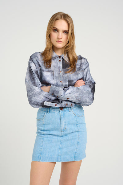 AreenGZ P shirt Blue Denim Thumbnail