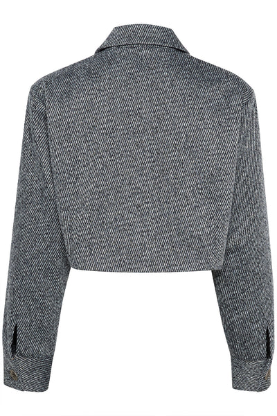 BelmaGZ blazer Blue twill structure - 10909731 Thumbnail