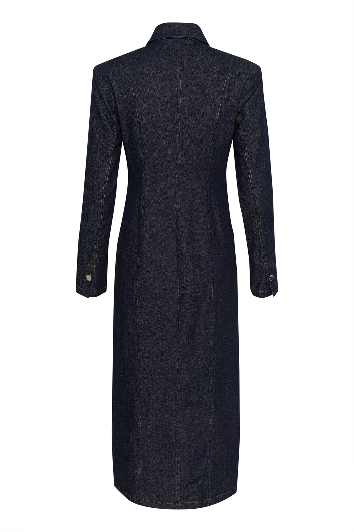 TilmaGZ LS long dress Dark blue Unwashed - 10909777