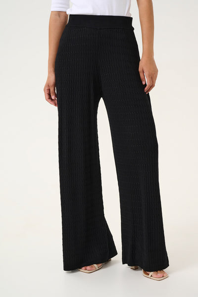 KAsilla Knitted Pants Black deep Thumbnail