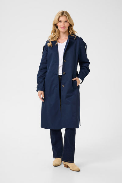 CRRea Trenchcoat Dress Blues Thumbnail