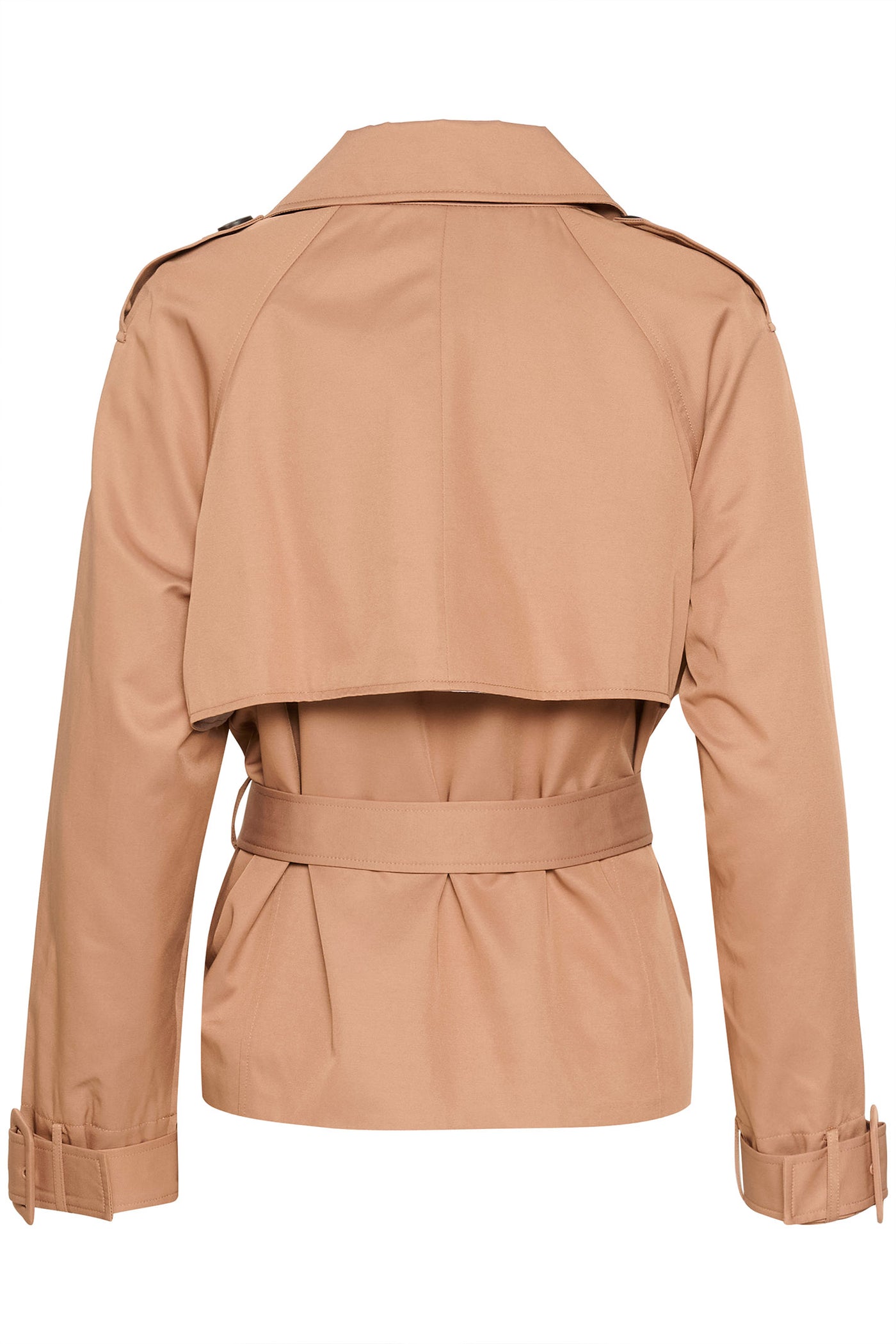CRRea Crop Trenchcoat Cinnamon Swirl - 10613209