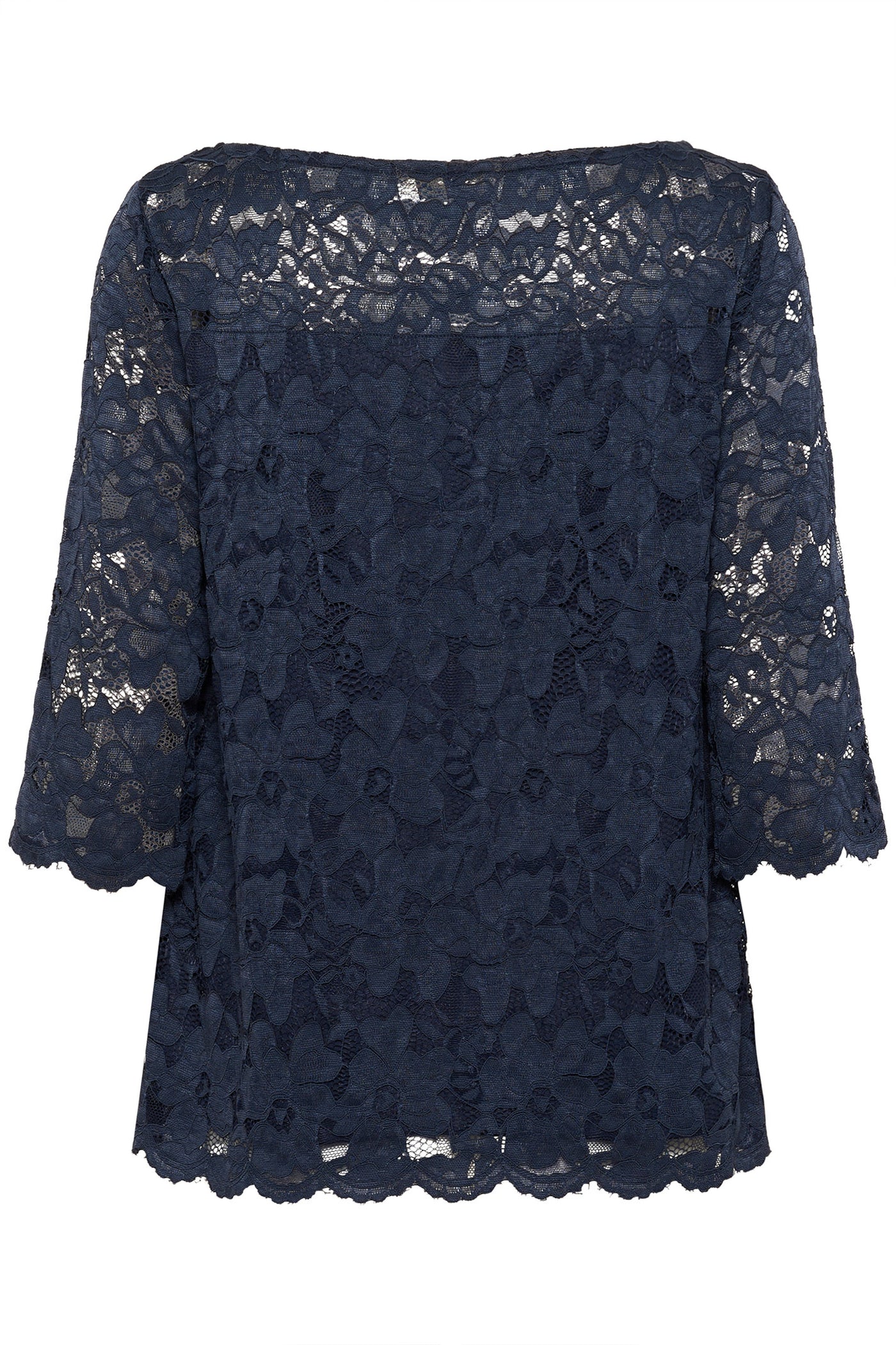 CRPria Lace Blouse Navy Blazer
