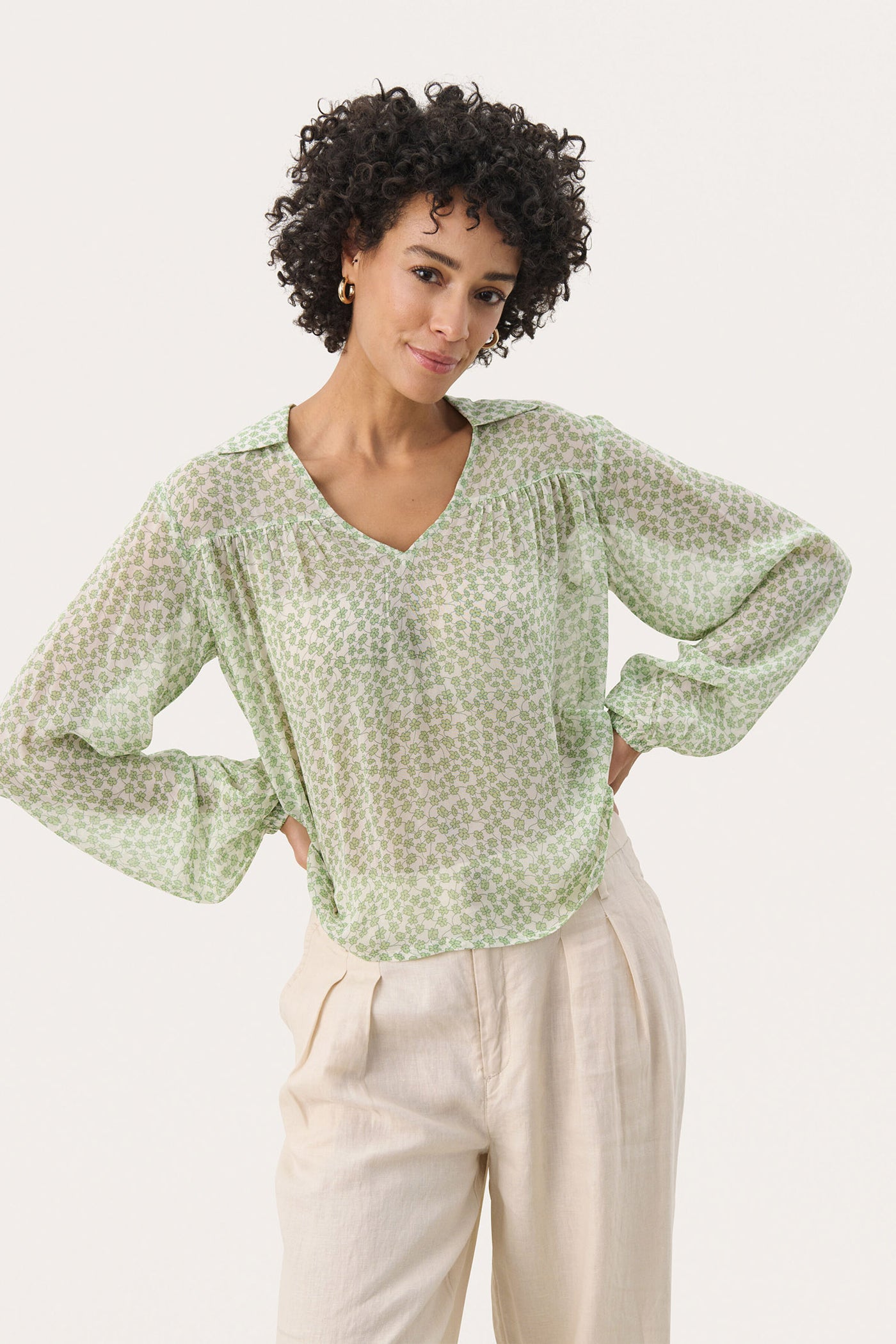 NicholinaPW BL Green Mini Grid Flower - 30309358