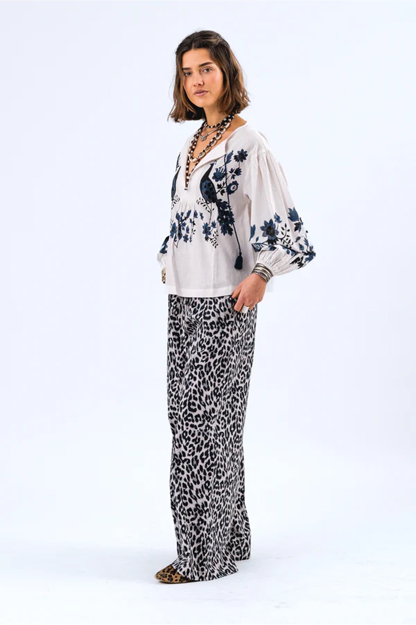 LiamLL Pant 72 Leopard Print - 25103-2084