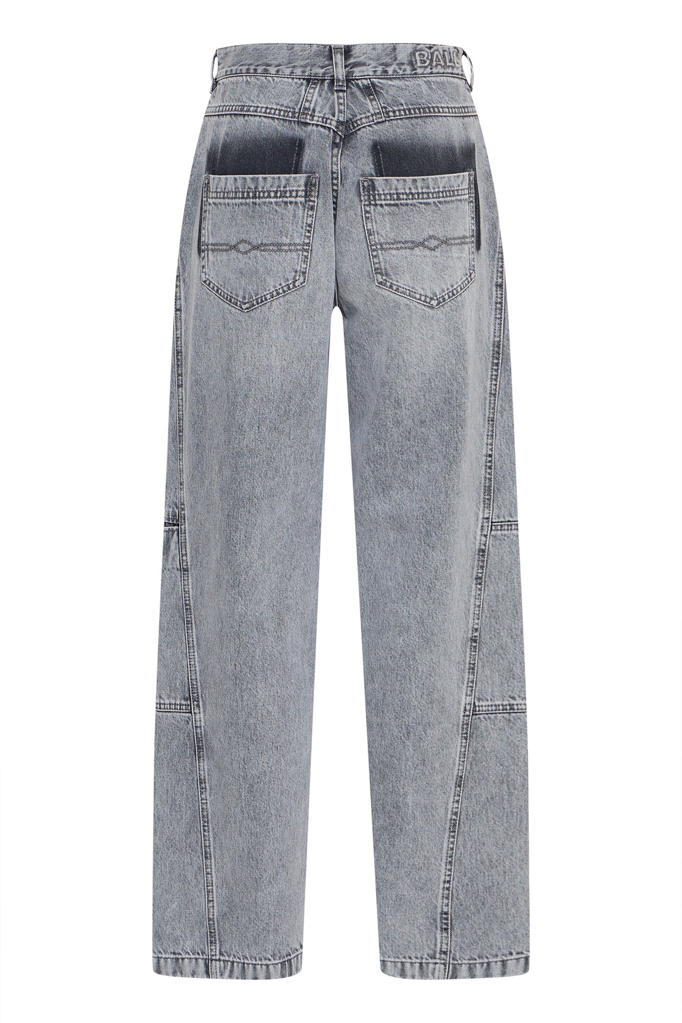 BACAMMIE CURVED JEANS Grey Denim - 50405099