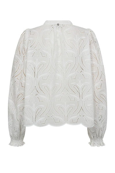 MMTazzin Caza Blouse White - 170590 Thumbnail