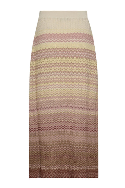 MMHopi Zig Zag Knit Skirt Powder Pink - 170720 Thumbnail