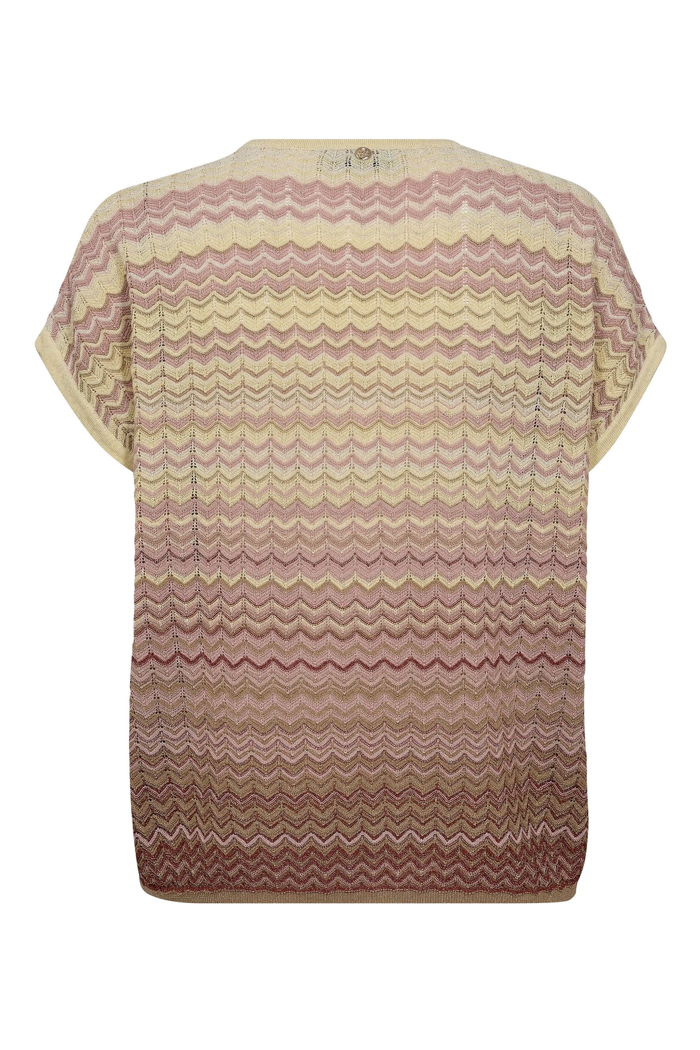 MMShani Zig Zag V-neck Knit Powder Pink