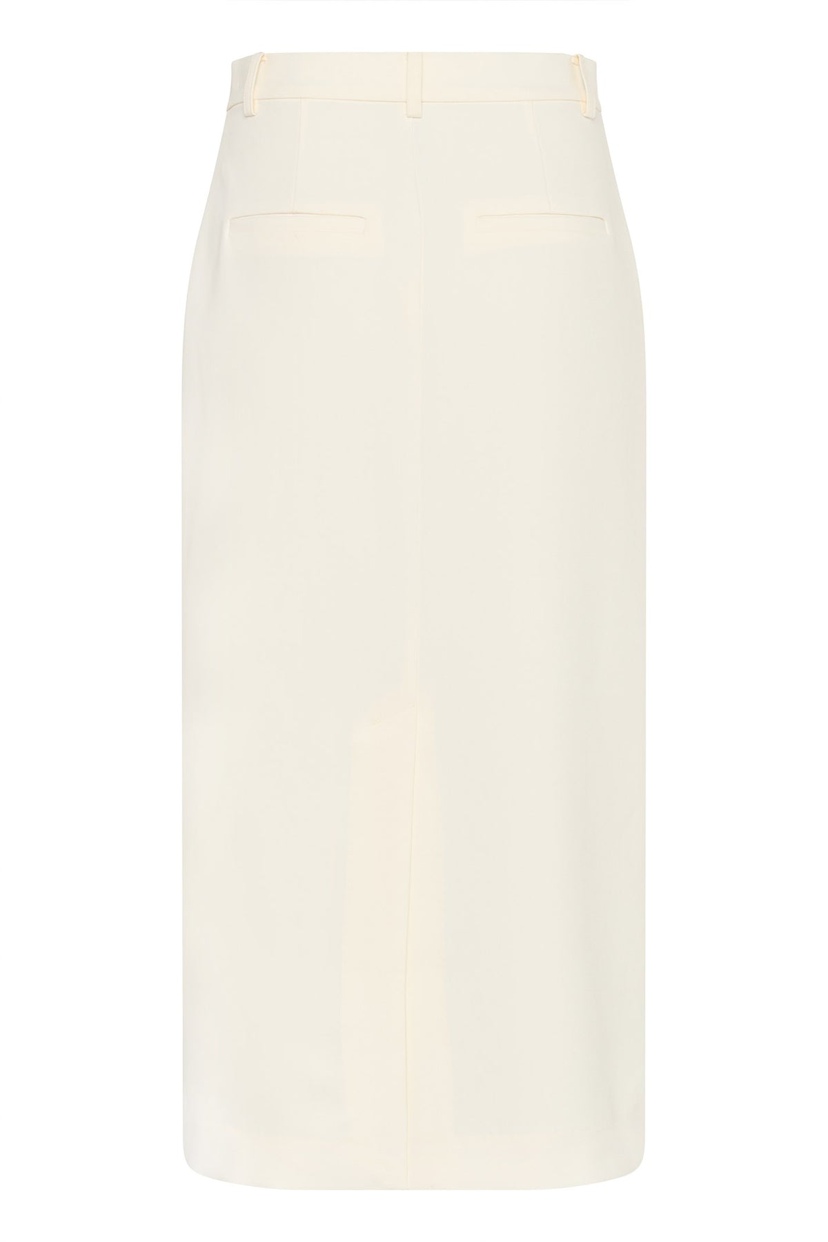 SLCorinne Long Pencil Skirt Broken White - 30408085