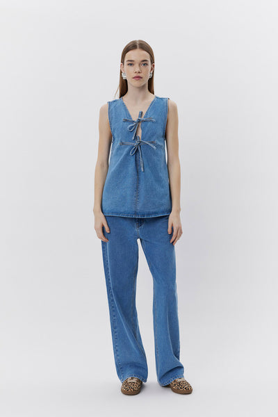 NELLESW TOP 5002 Denim blue - S251251 Thumbnail