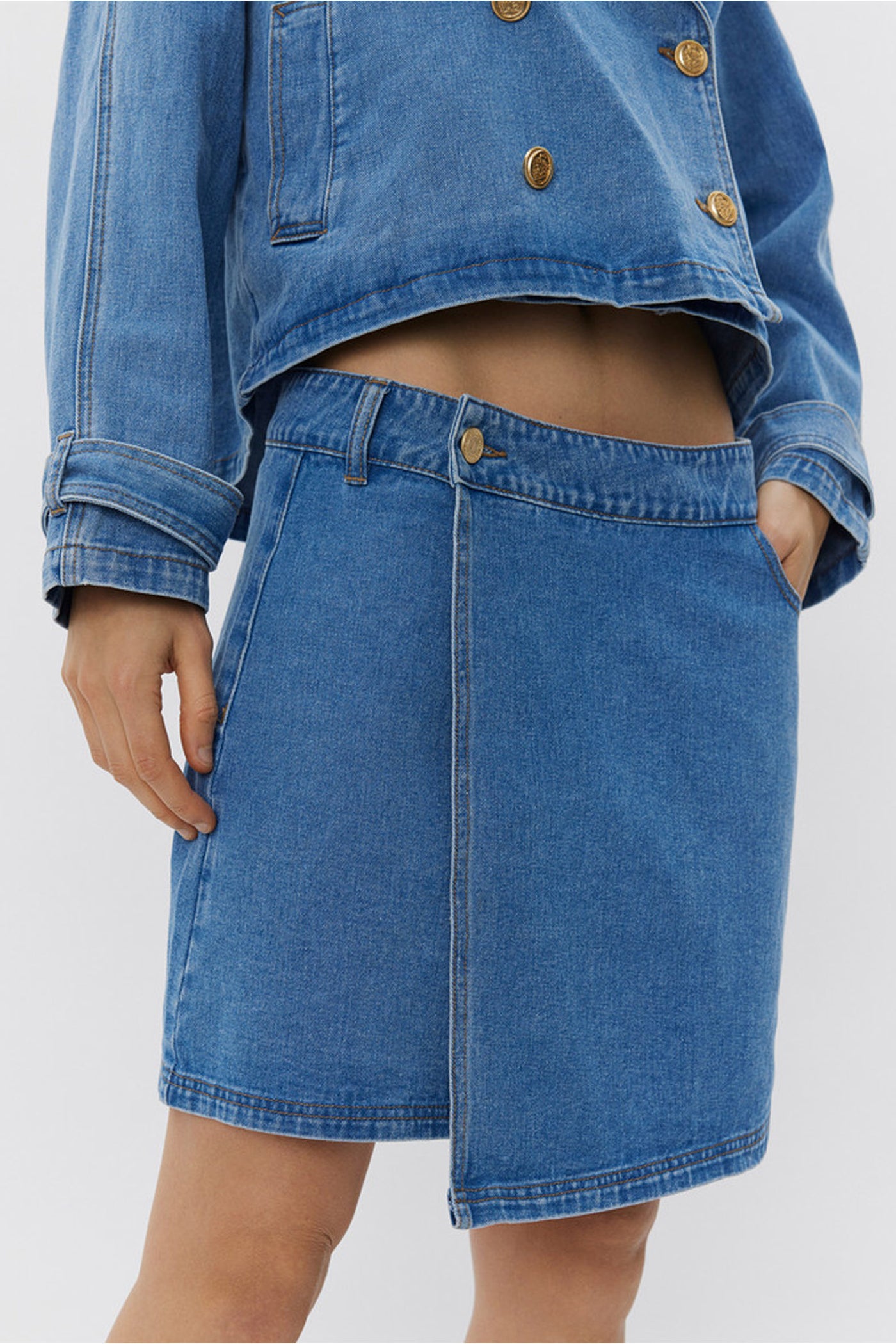 THINASW SKIRT 5002 Denim blue - S251254