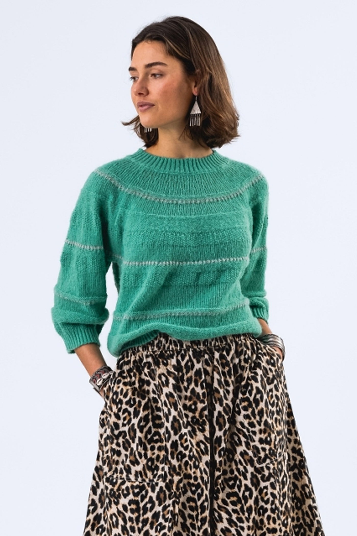 BjorkLL Jumper Knit 3/4 91 Neon Green