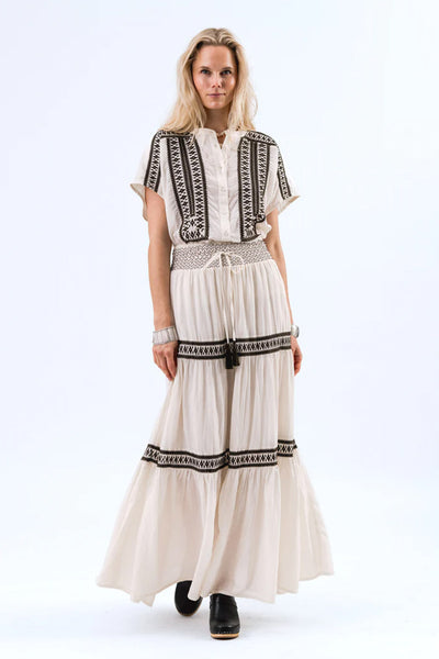 DiamondLL Maxi Skirt 02 Creme Thumbnail
