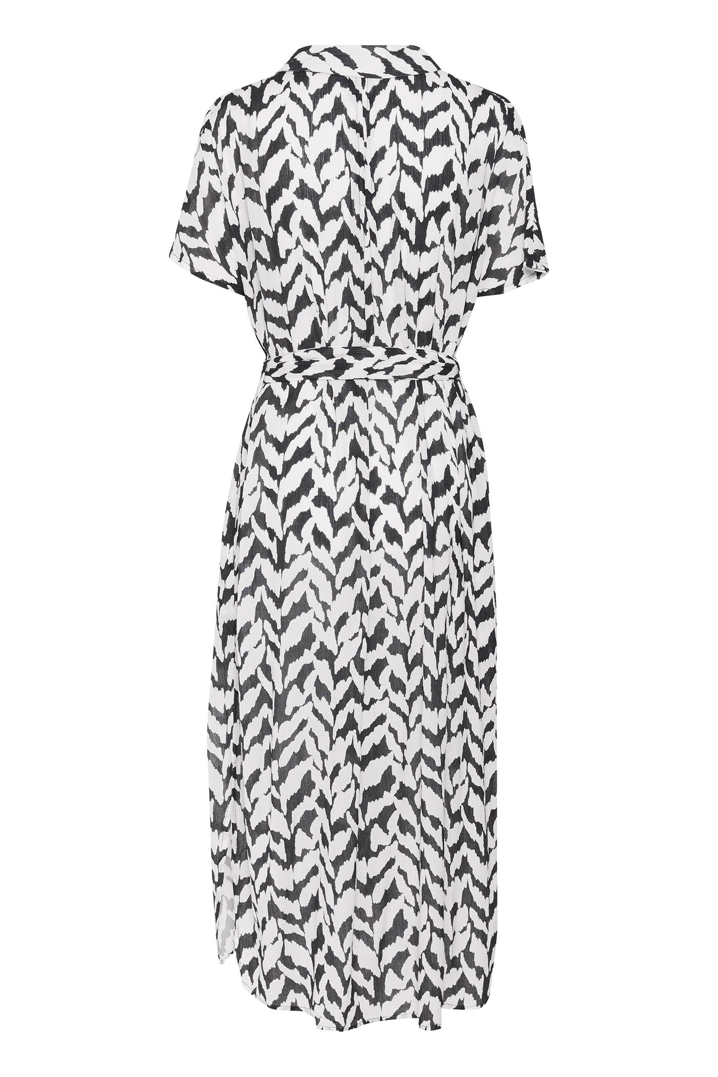VegaSZ SS Dress Small Monochrome Strokes