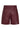 PhoebeCC Leather Pleat Shorts 186-Burgundy - 31458
