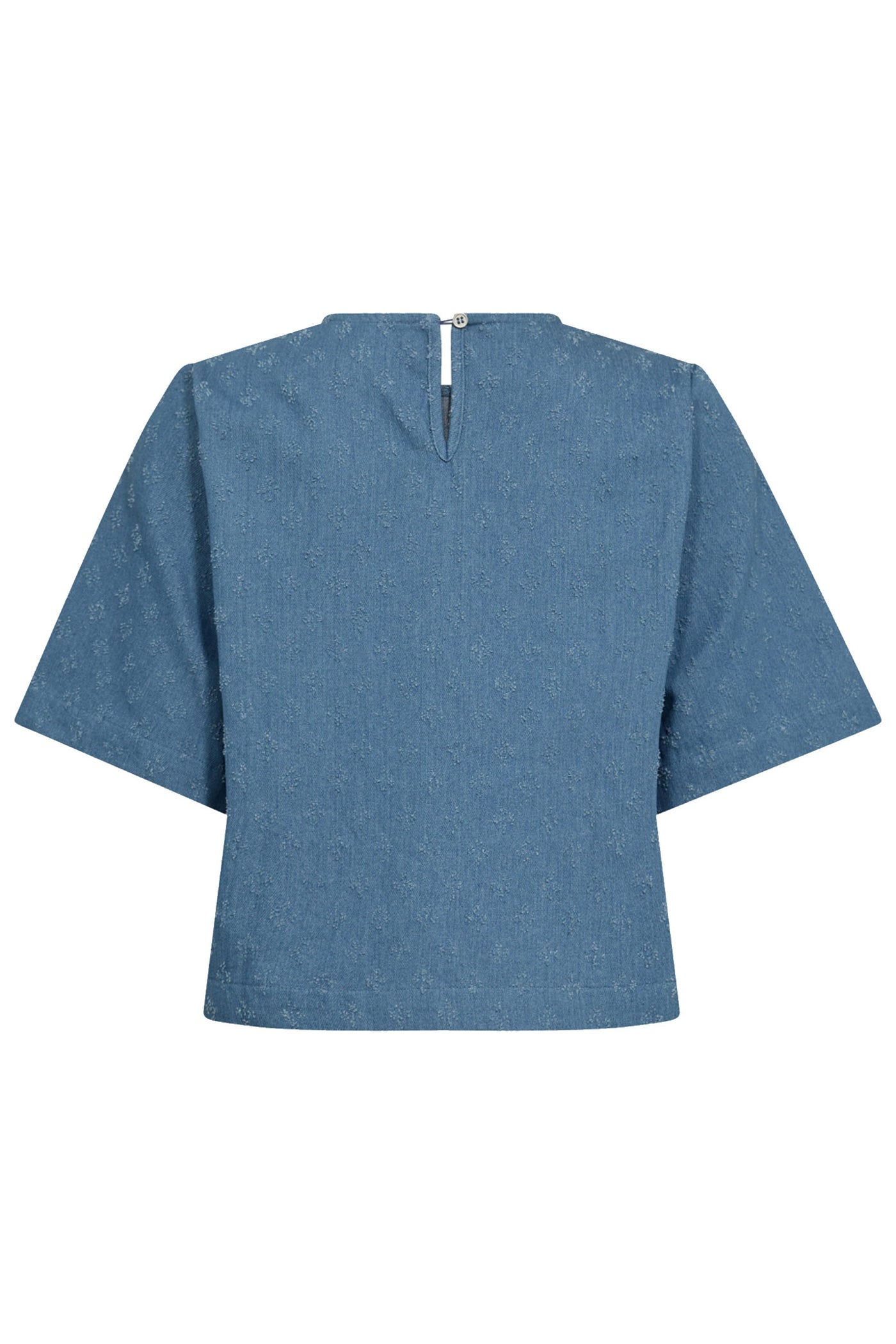 PrismCC Denim SS Blouse 552-Denim blue - 35777