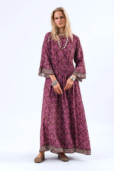 RainaLL Maxi Dress LS 51 Pink Thumbnail