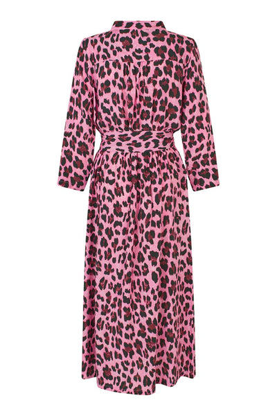 HarperLL Maxi Dress 3/4 98 Neon Pink Thumbnail