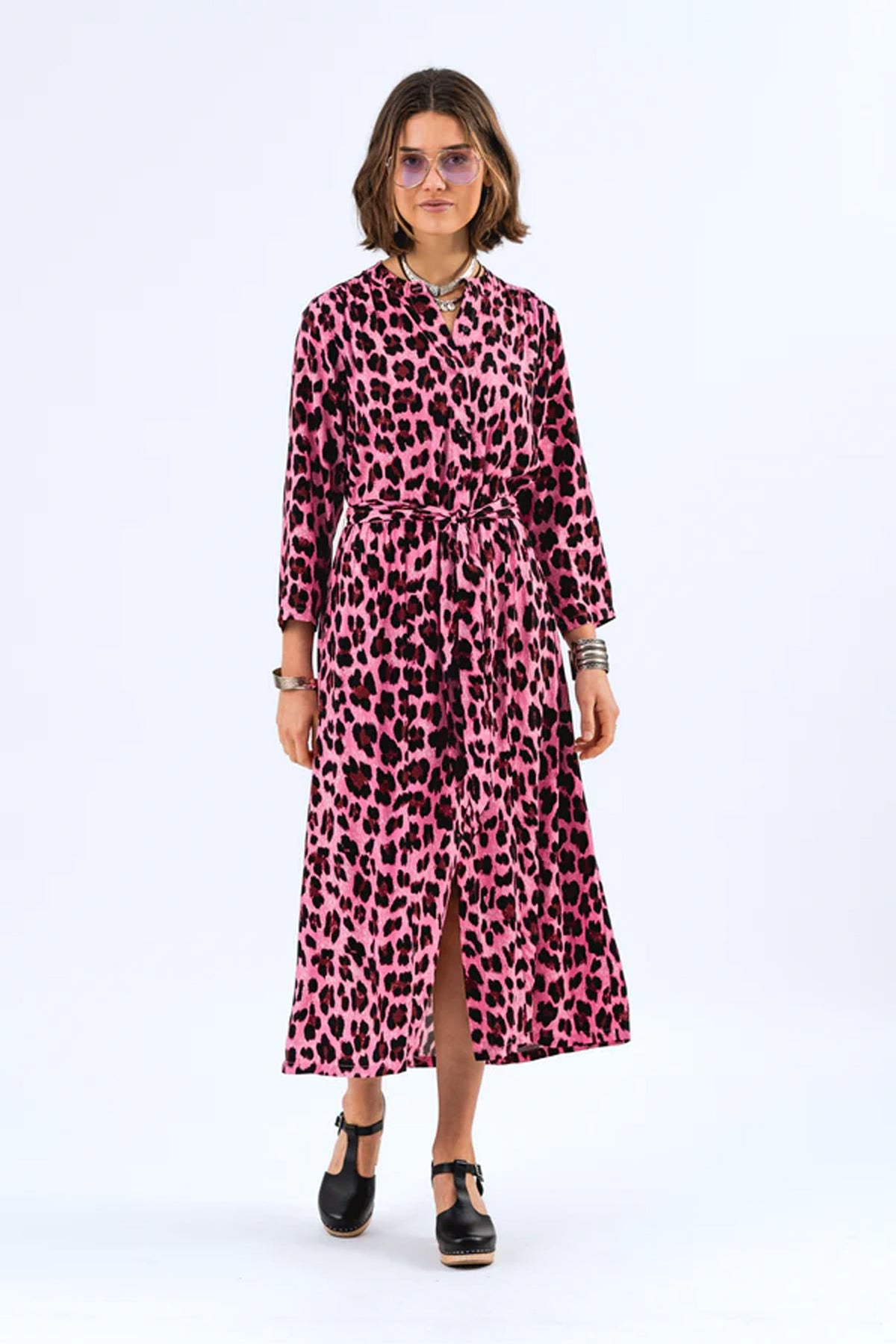 HarperLL Maxi Dress 3/4 98 Neon Pink