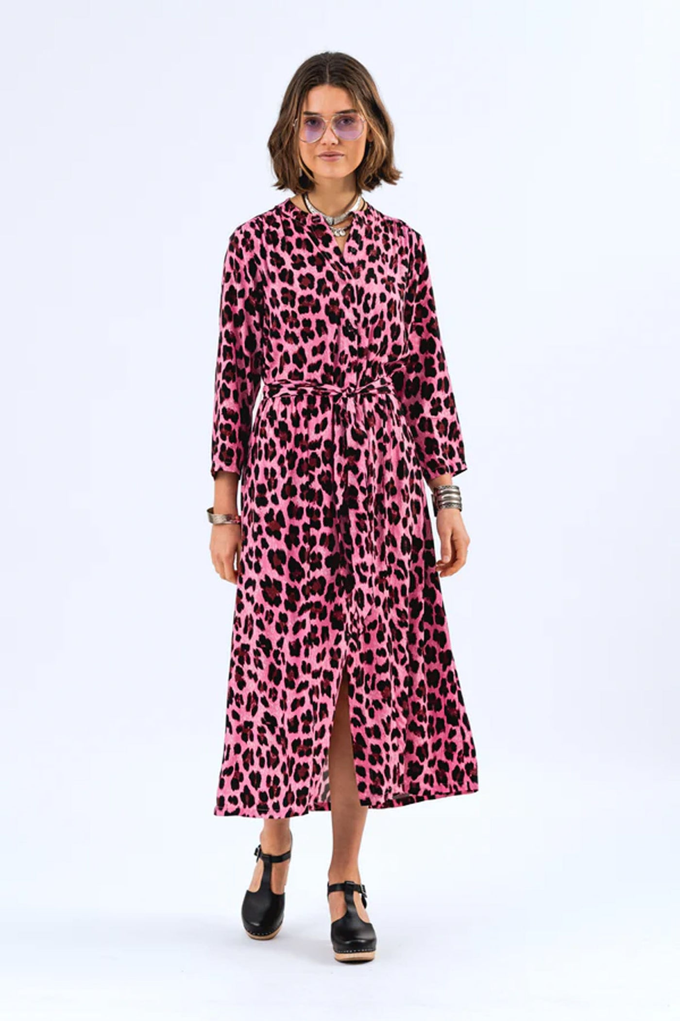 HarperLL Maxi Dress 3/4 98 Neon Pink